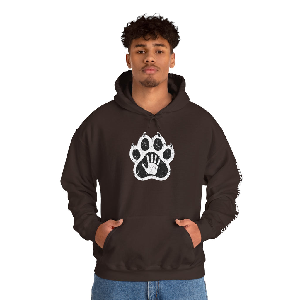 Maximus Paw Prints Hoodie | Pet Bond Sweatshirt | Dog Lover Cat Lover Gift