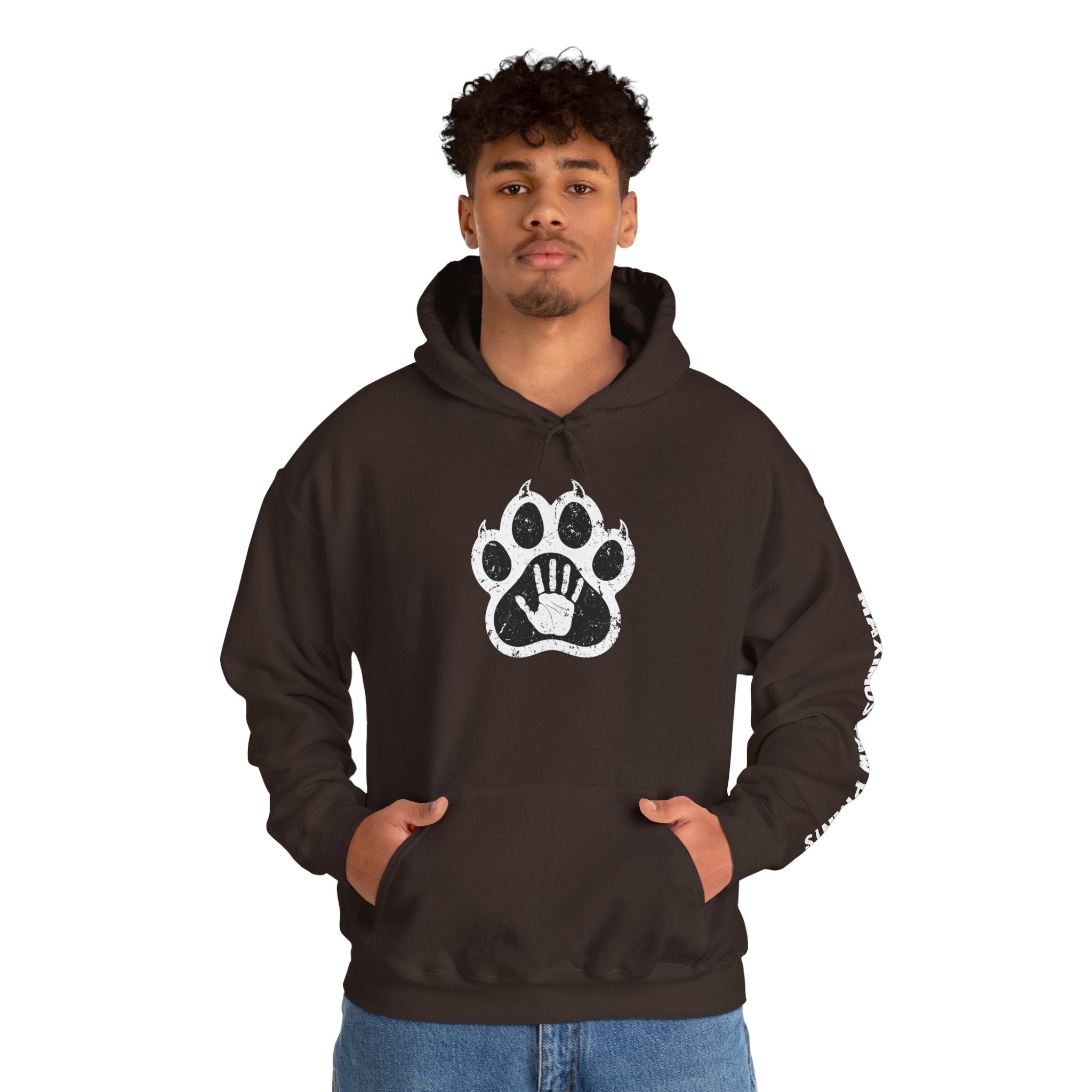 Maximus Paw Prints Hoodie | Pet Bond Sweatshirt | Dog Lover Cat Lover Gift
