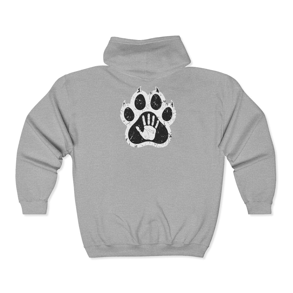 Maximus Paw Prints Full Zip Hoodie