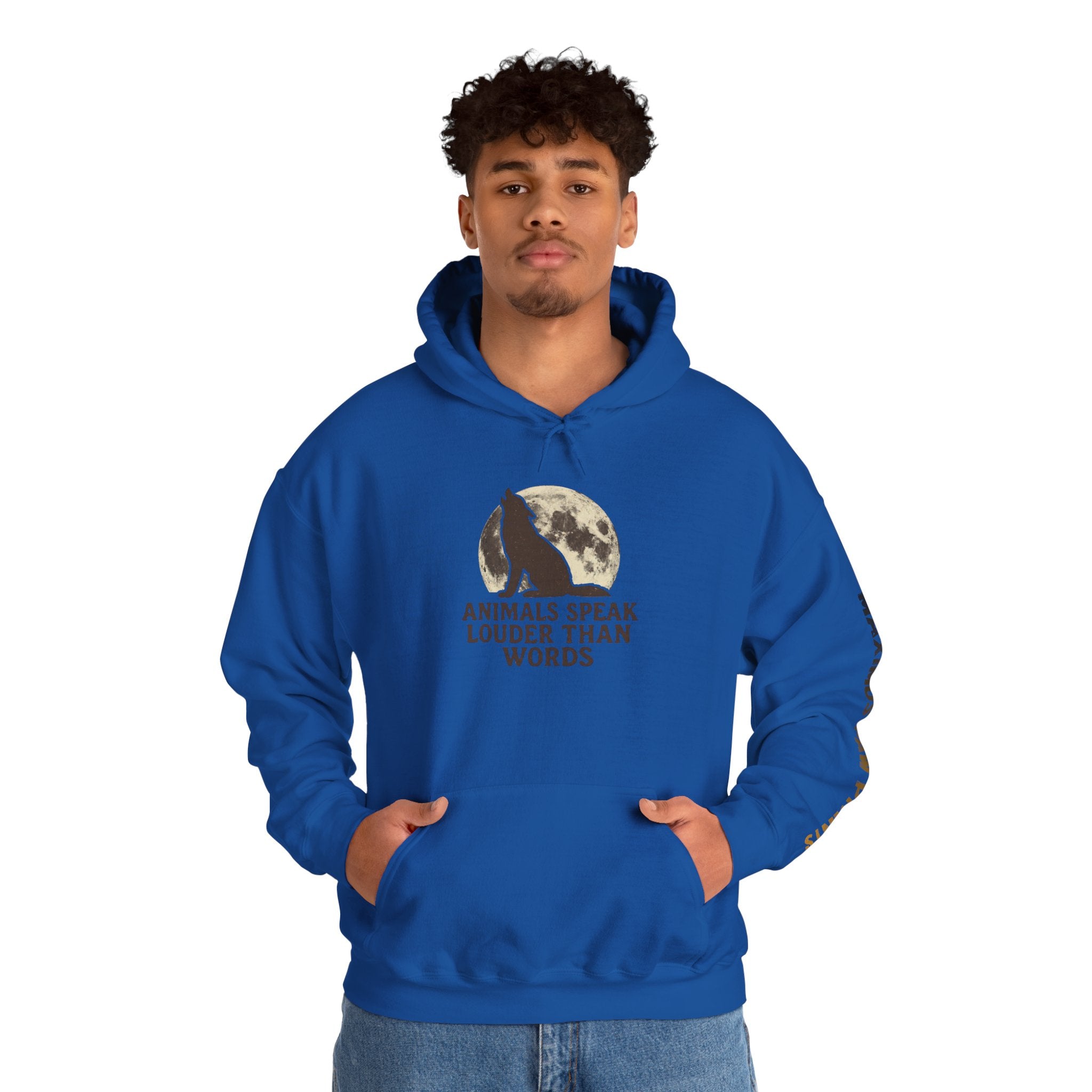 Animals Speak Louder Than Words Hoodie | Animal Lover Sweatshirt | Wildlife Pet Lover Gift
