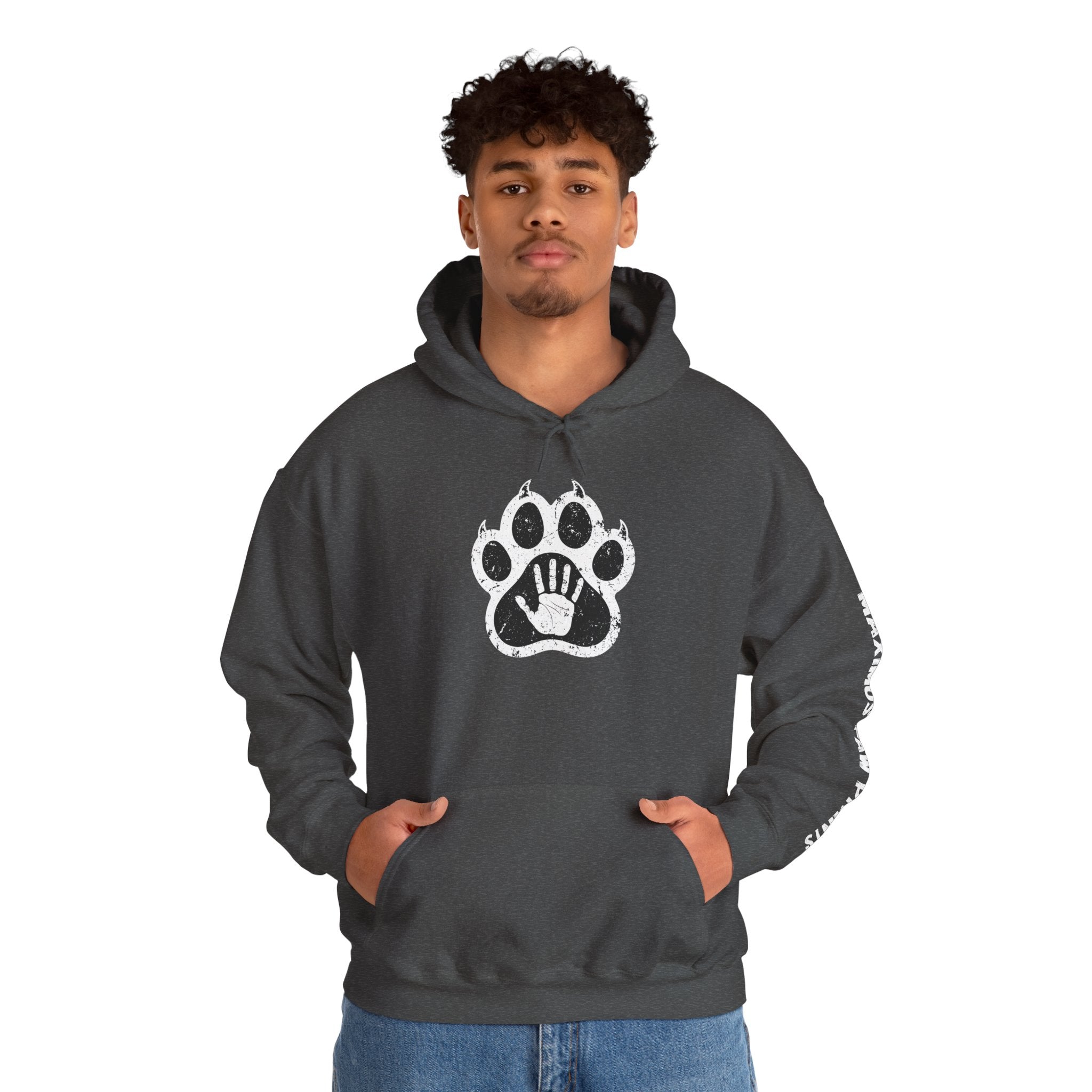 Maximus Paw Prints Hoodie | Pet Bond Sweatshirt | Dog Lover Cat Lover Gift