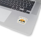 Kiss-Cut Sticker — "Sorry I'm Late... I Was Nap Trapped" Cute Sleeping Puppy Vinyl Decal