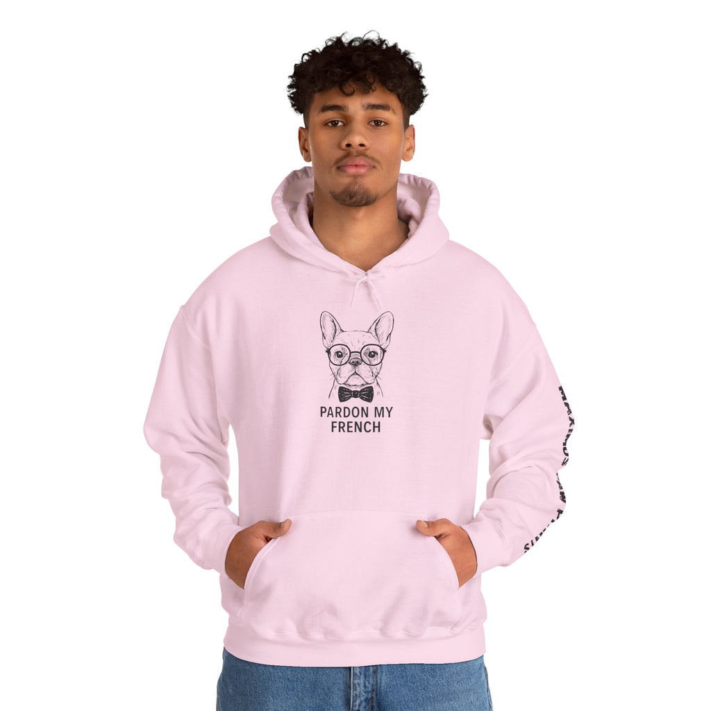 Pardon My French Hoodie | Funny French Bulldog Sweatshirt | Frenchie Lover Gift