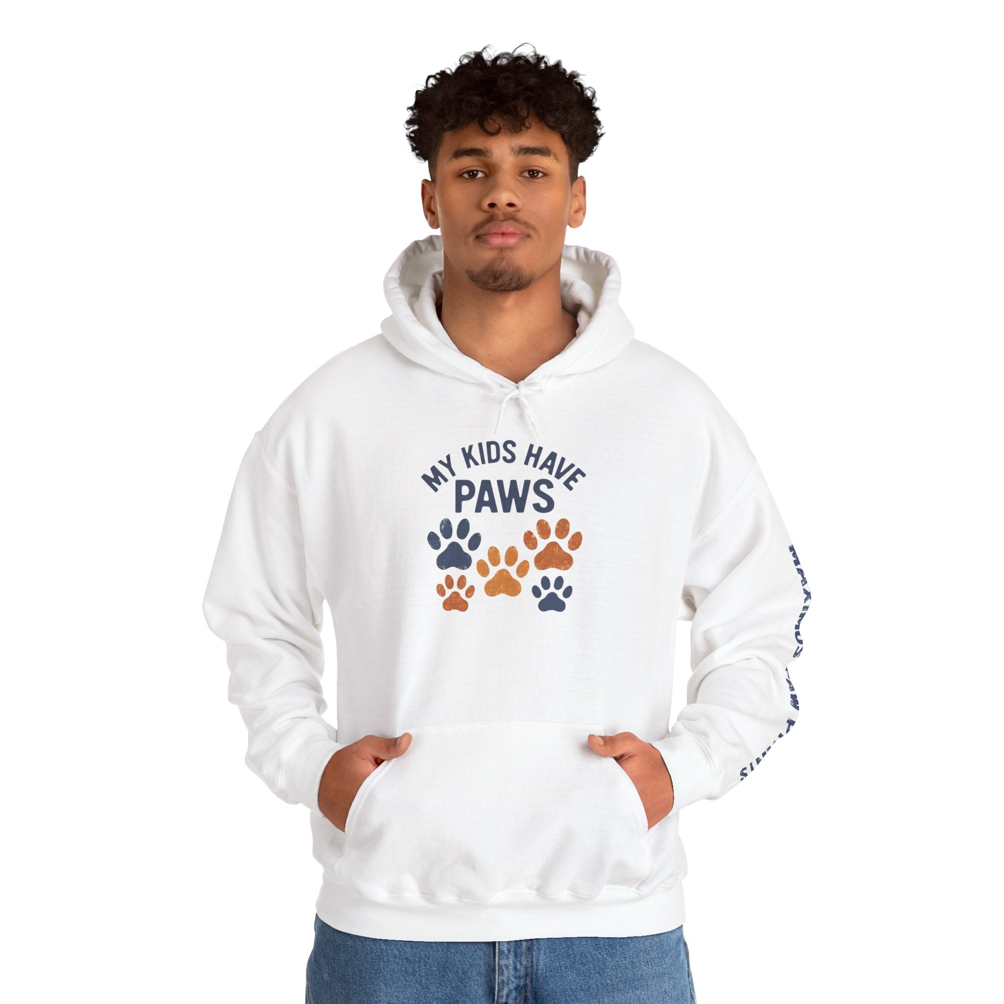 My Kids Have Paws Hoodie | Funny Pet Parent Sweatshirt | Dog Mom Cat Mom Gift