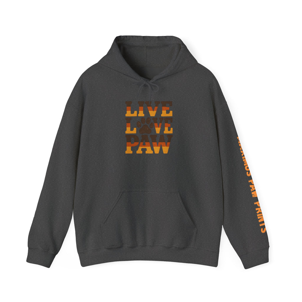 Live Love Paw Hoodie | Funny Pet Lover Sweatshirt | Dog Mom Cat Mom Gift