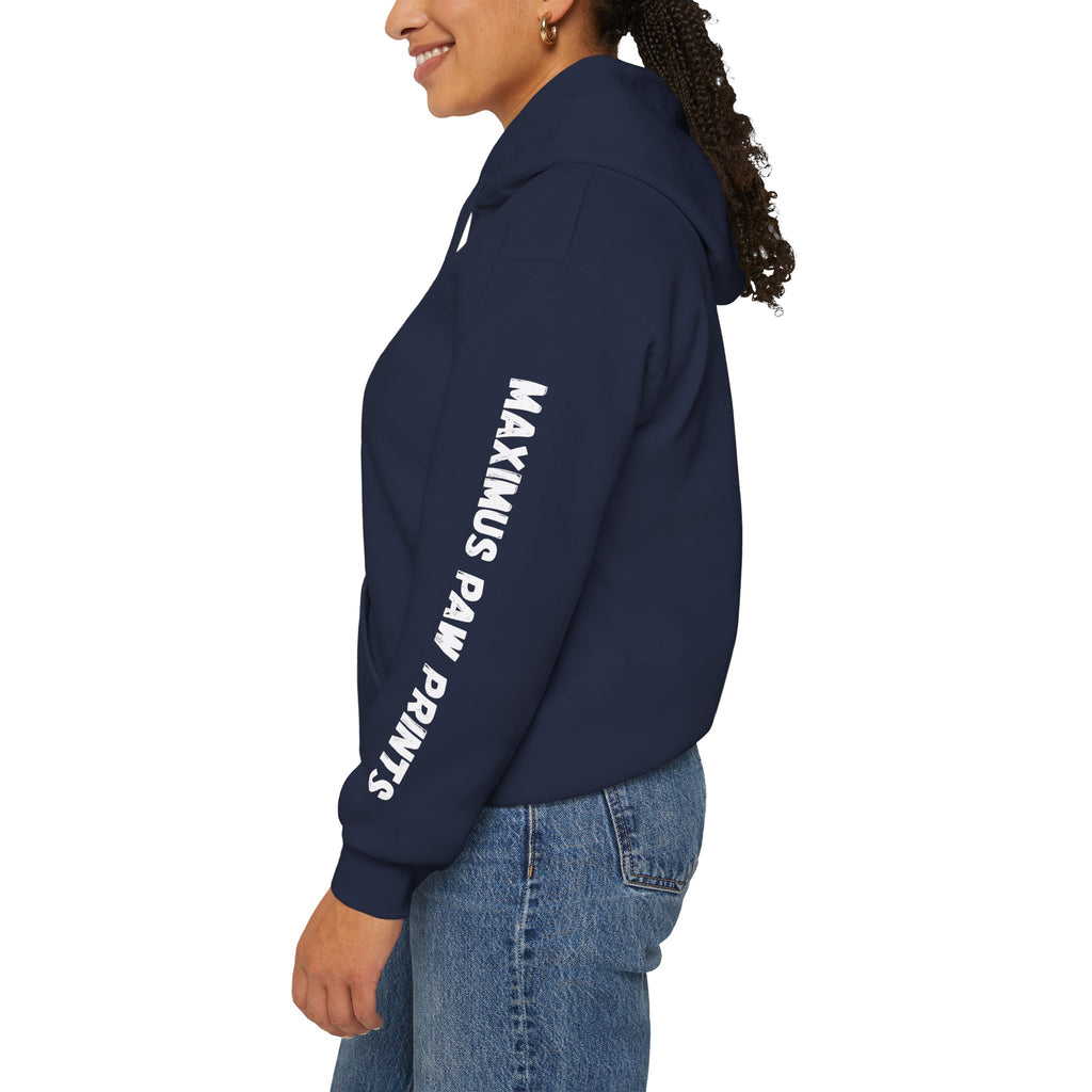 Maximus Paw Prints Hoodie | Pet Bond Sweatshirt | Dog Lover Cat Lover Gift