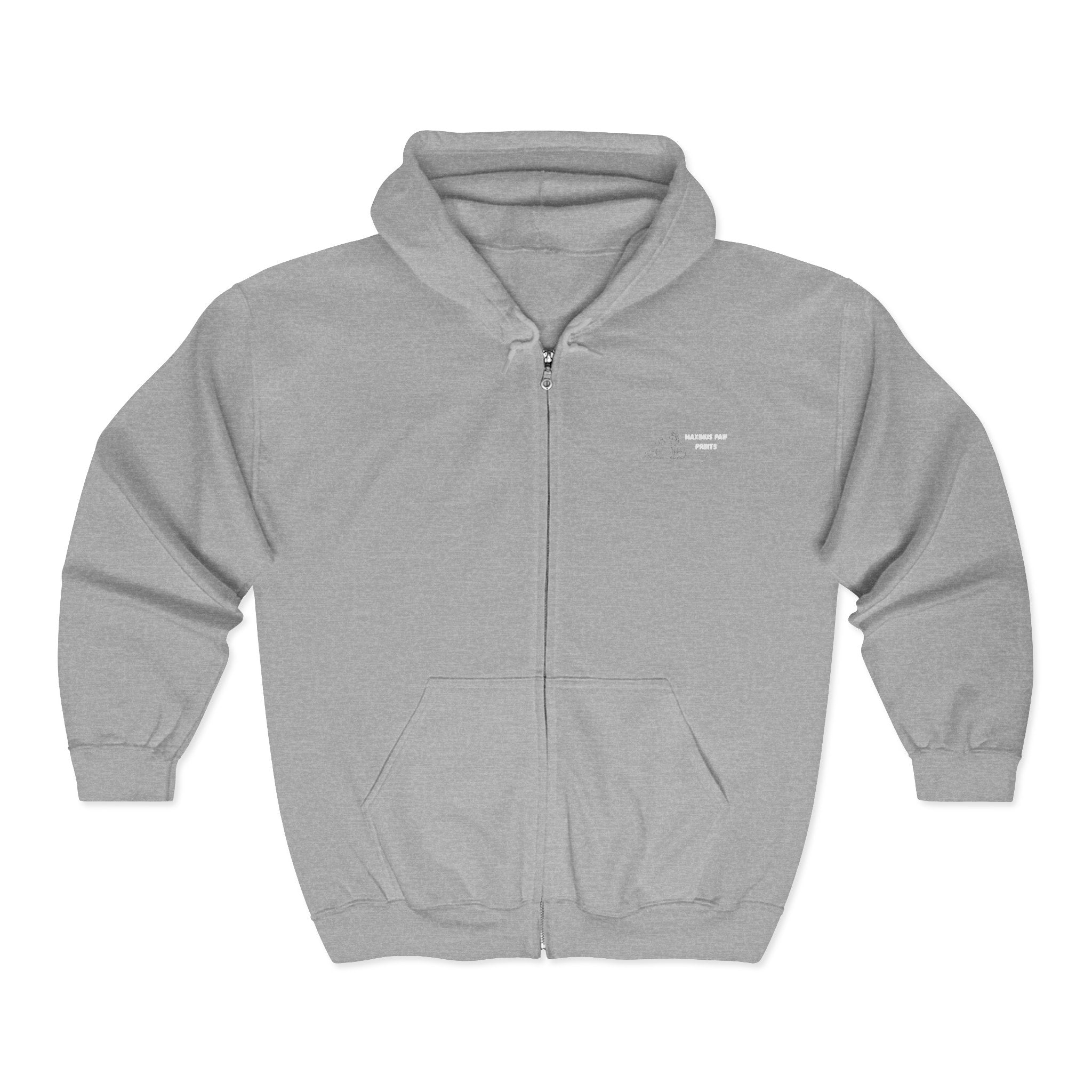 Maximus Paw Prints Full Zip Hoodie
