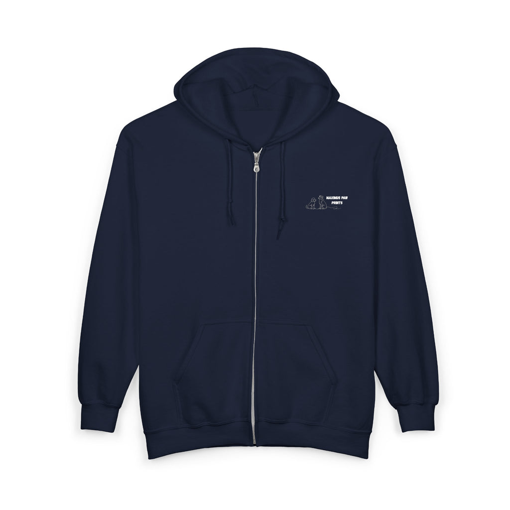 Maximus Paw Prints Full Zip Hoodie