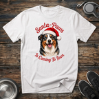 Santa Paws is Coming to Town T-Shirt | Funny Christmas Dog Tee | Aussie Dog Mom Gift