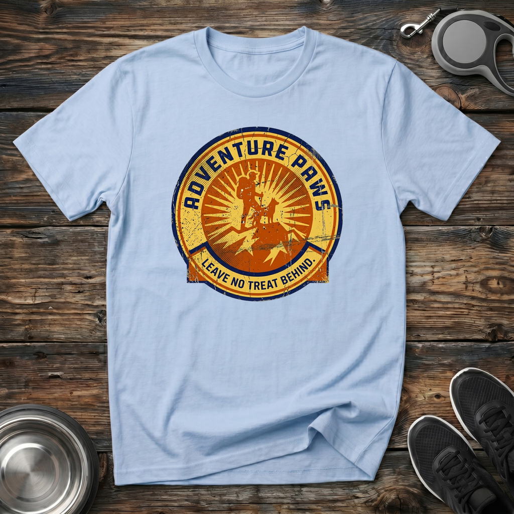 Adventure Paws Leave No Treat Behind T-Shirt | Funny Hiking Dog Lover Tee | Dog Mom Gift