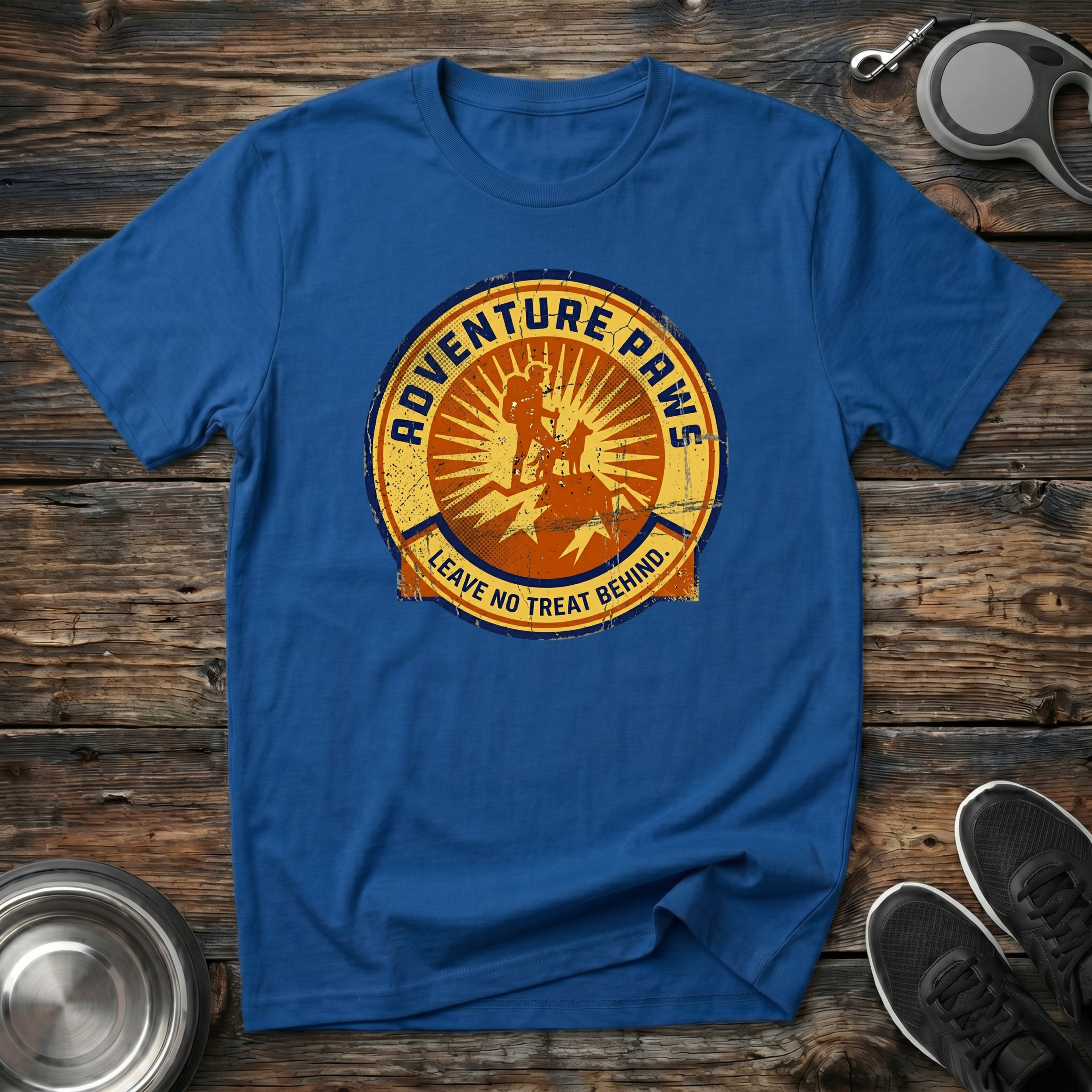 Adventure Paws Leave No Treat Behind T-Shirt | Funny Hiking Dog Lover Tee | Dog Mom Gift
