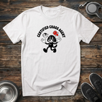 Certified Chaos Agent Dog T-Shirt | Funny Dog Lover Retro Tee | Dog Mom Dad Gift