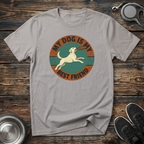 My Dog Is My Best Friend Vintage Badge T-Shirt – Retro Labrador Graphic Tee for Dog Lovers & Loyal Dog Parents