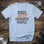 Dogs Are My Favourite People Funny Dog Lover T-Shirt – Bold Graphic Tee for Dog Moms & Dog Dads