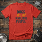 Dogs Are My Favourite People Funny Dog Lover T-Shirt – Bold Graphic Tee for Dog Moms & Dog Dads