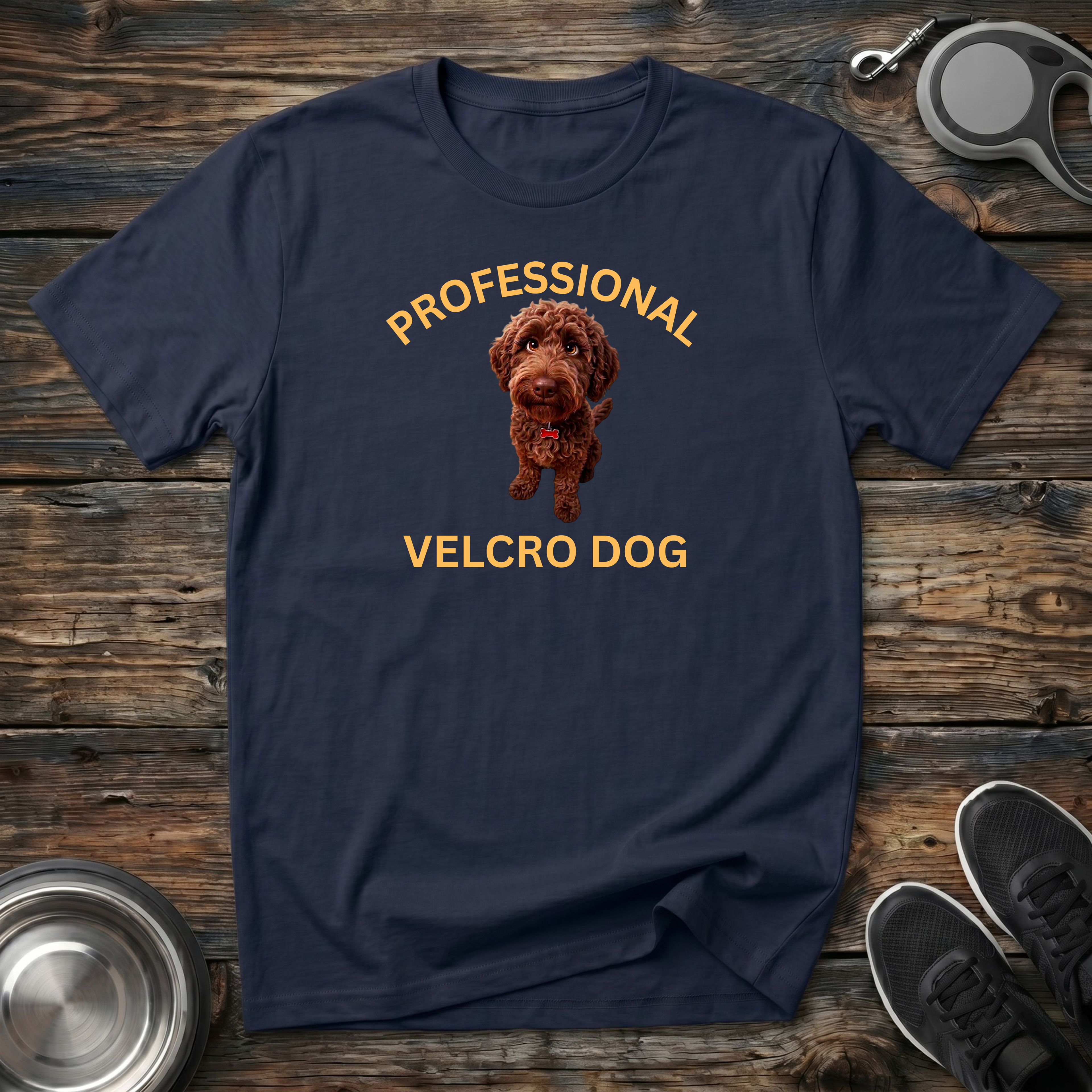 Professional Velcro Dog T-Shirt | Funny Doodle Owner Tee | Doodle Mom Dad Gift