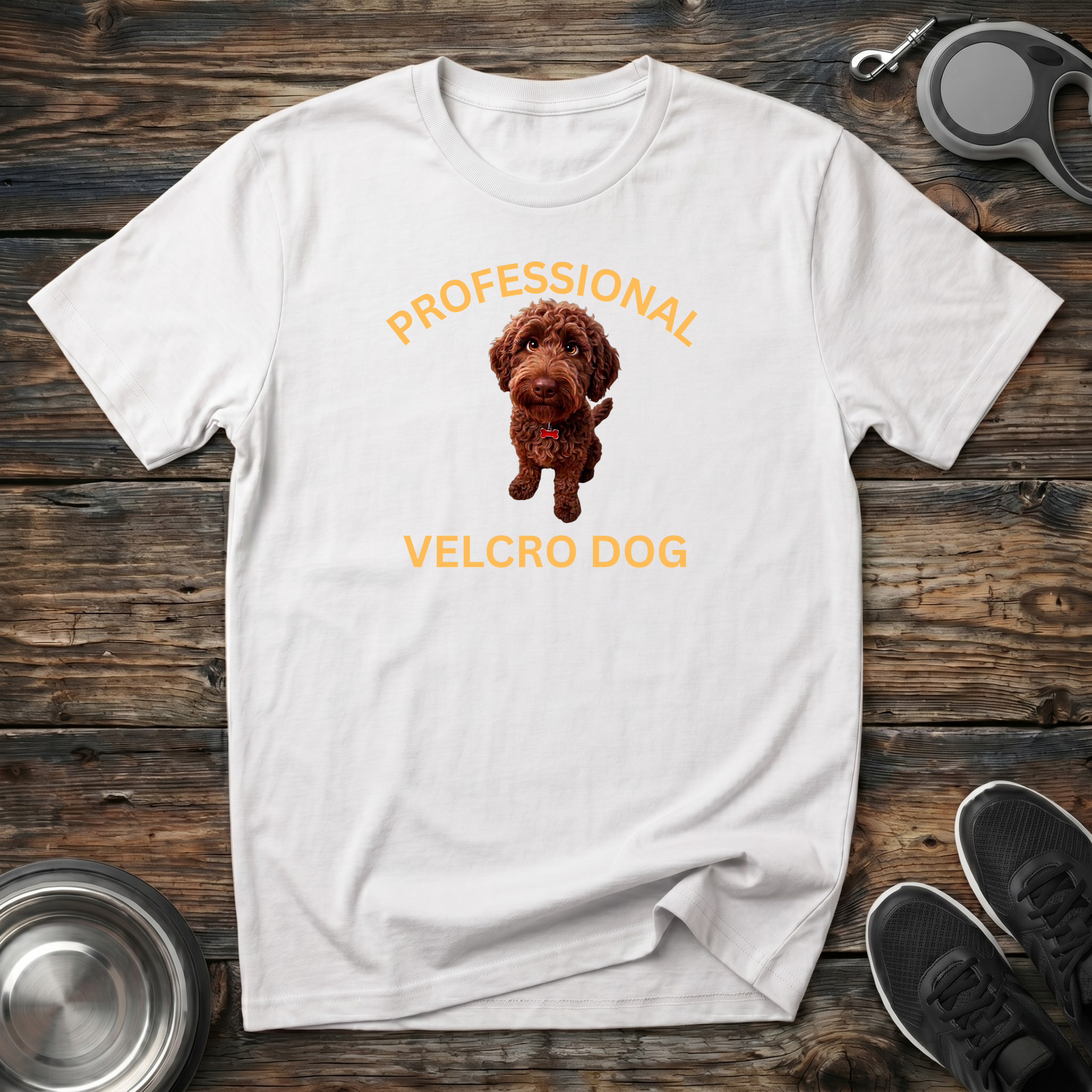 Professional Velcro Dog T-Shirt | Funny Doodle Owner Tee | Doodle Mom Dad Gift