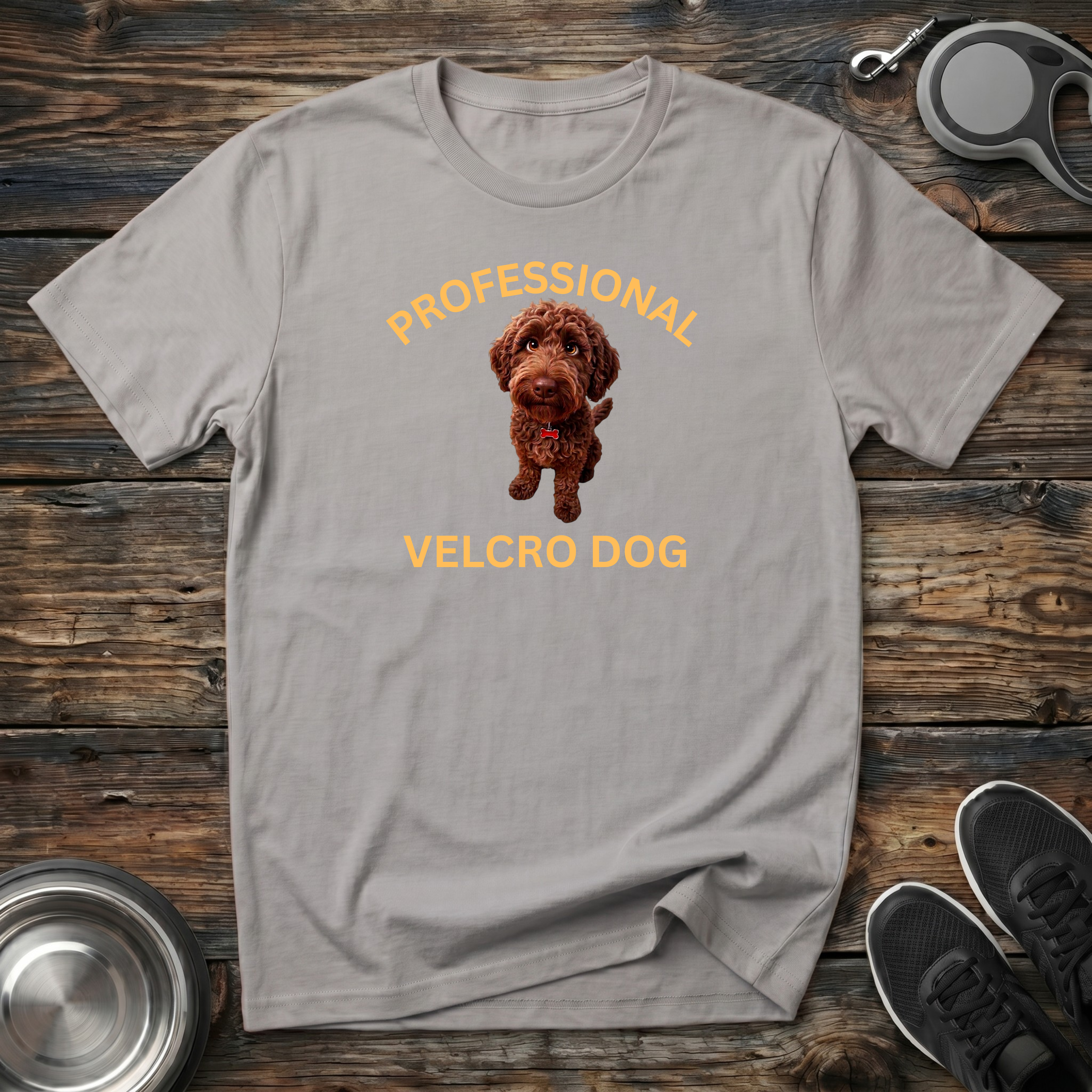Professional Velcro Dog T-Shirt | Funny Doodle Owner Tee | Doodle Mom Dad Gift