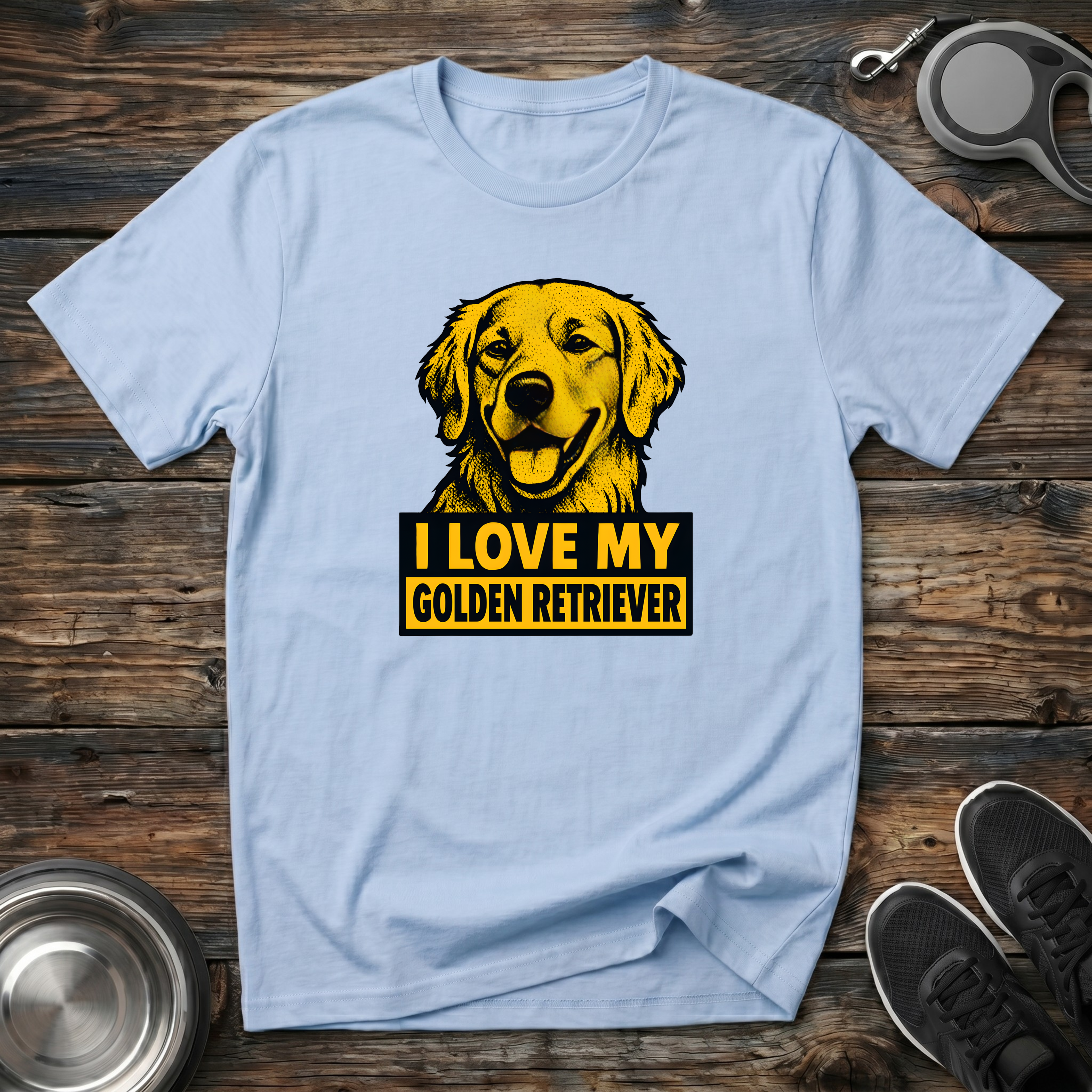 I Love My Golden Retriever T-Shirt | Funny Golden Retriever Lover Tee | Golden Mom Gift