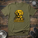 I Love My Golden Retriever T-Shirt | Funny Golden Retriever Lover Tee | Golden Mom Gift