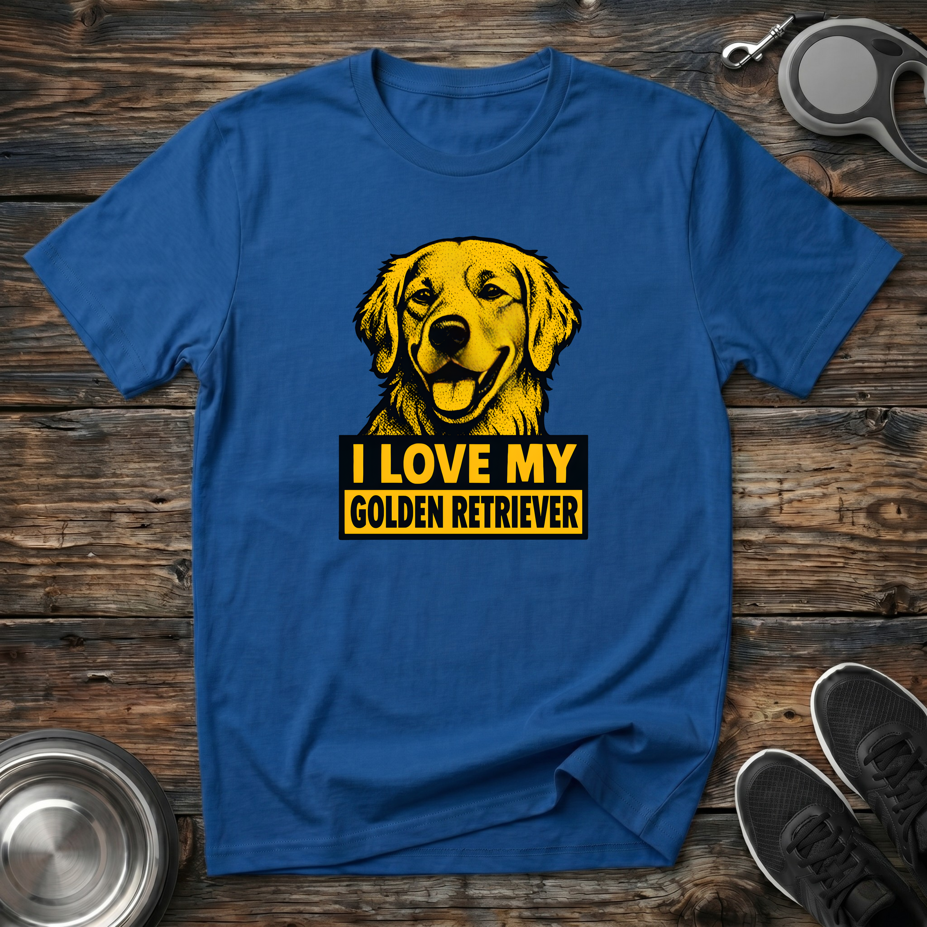I Love My Golden Retriever T-Shirt | Funny Golden Retriever Lover Tee | Golden Mom Gift