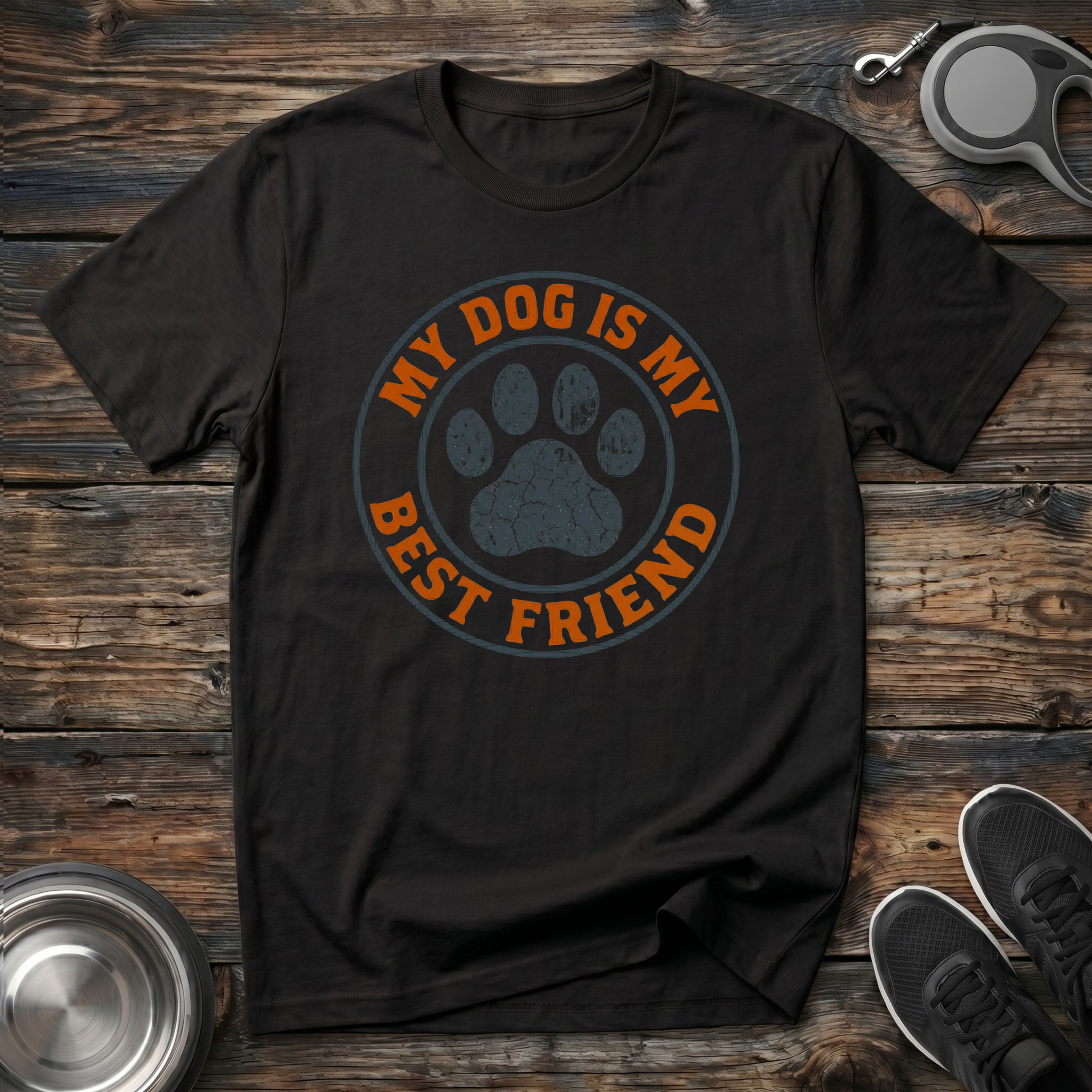 My Dog is My Best Friend T-Shirt | Funny Dog Lover Tee | Dog Mom Dad Best Friend Gift