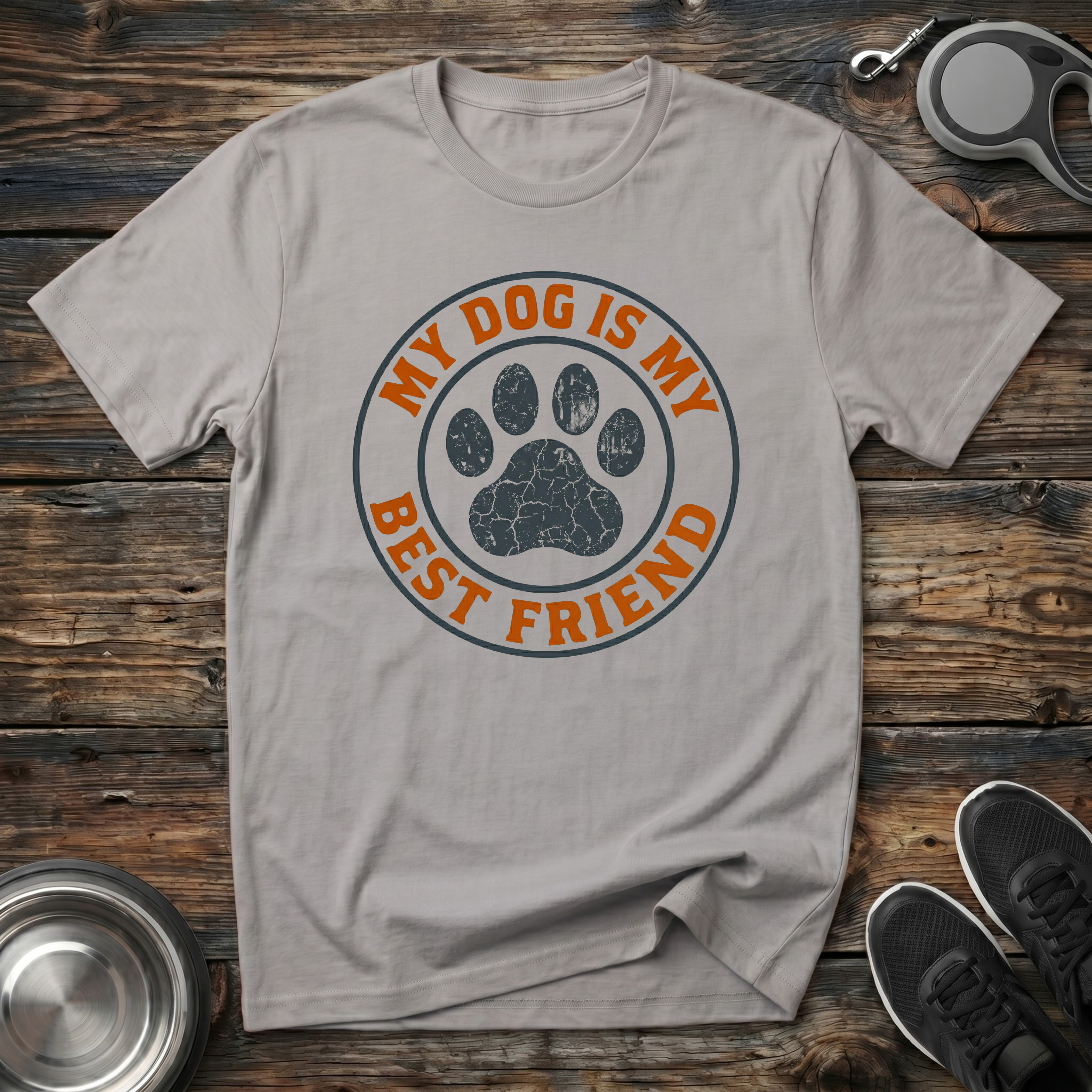 My Dog is My Best Friend T-Shirt | Funny Dog Lover Tee | Dog Mom Dad Best Friend Gift