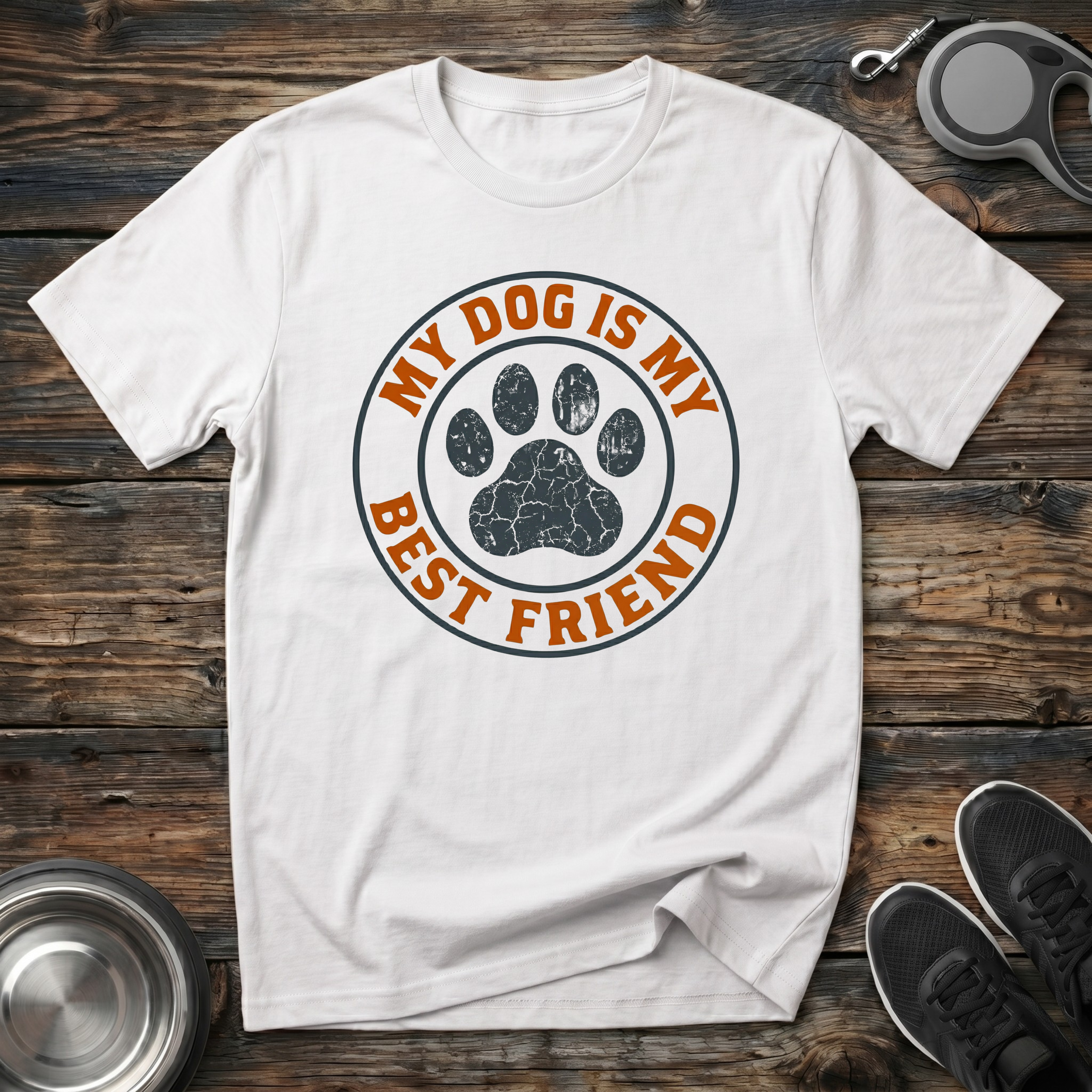 My Dog is My Best Friend T-Shirt | Funny Dog Lover Tee | Dog Mom Dad Best Friend Gift