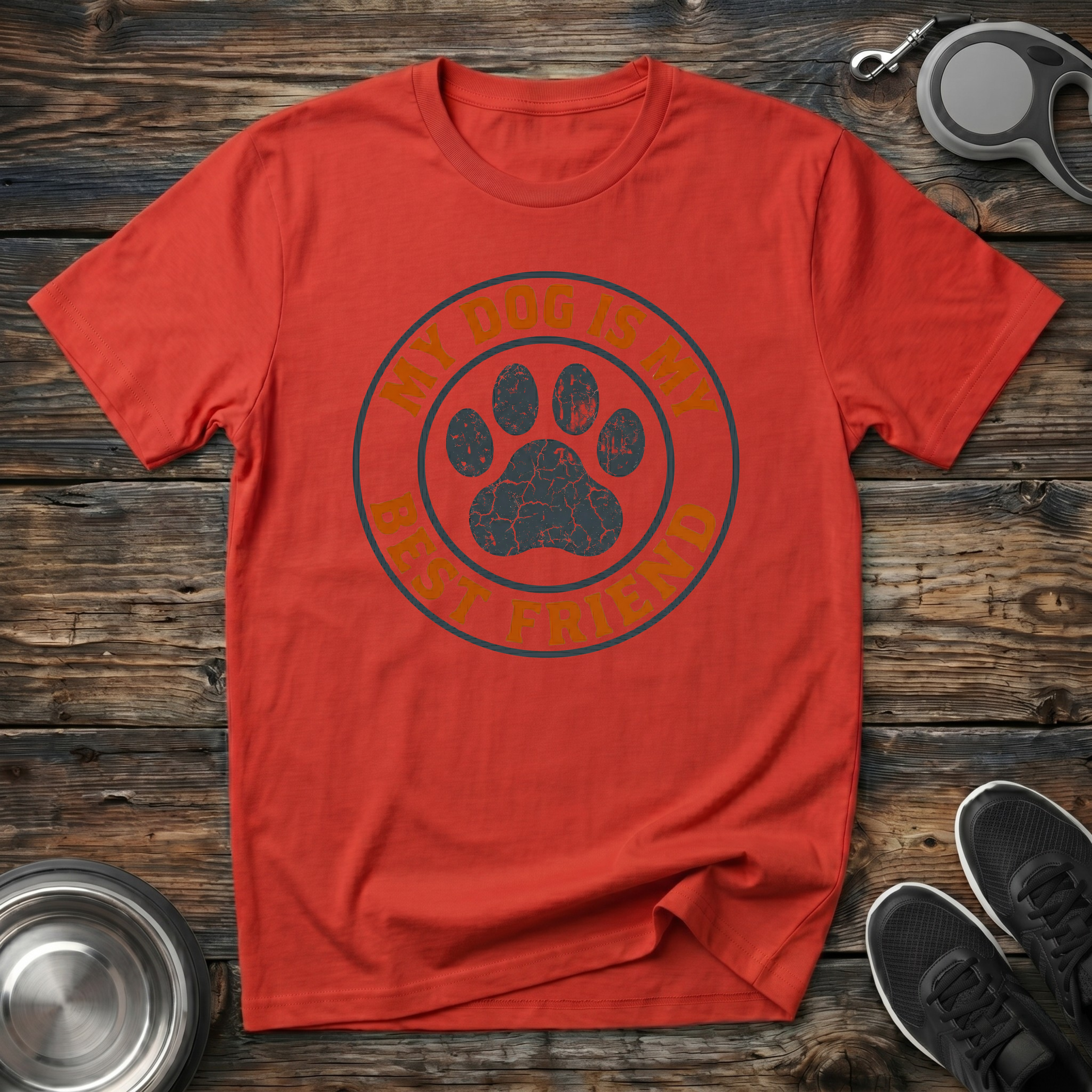My Dog is My Best Friend T-Shirt | Funny Dog Lover Tee | Dog Mom Dad Best Friend Gift