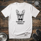 Pardon My French Bulldog Funny T-Shirt – Dapper French Bulldog Graphic Tee for Frenchie Lovers & Dog Moms