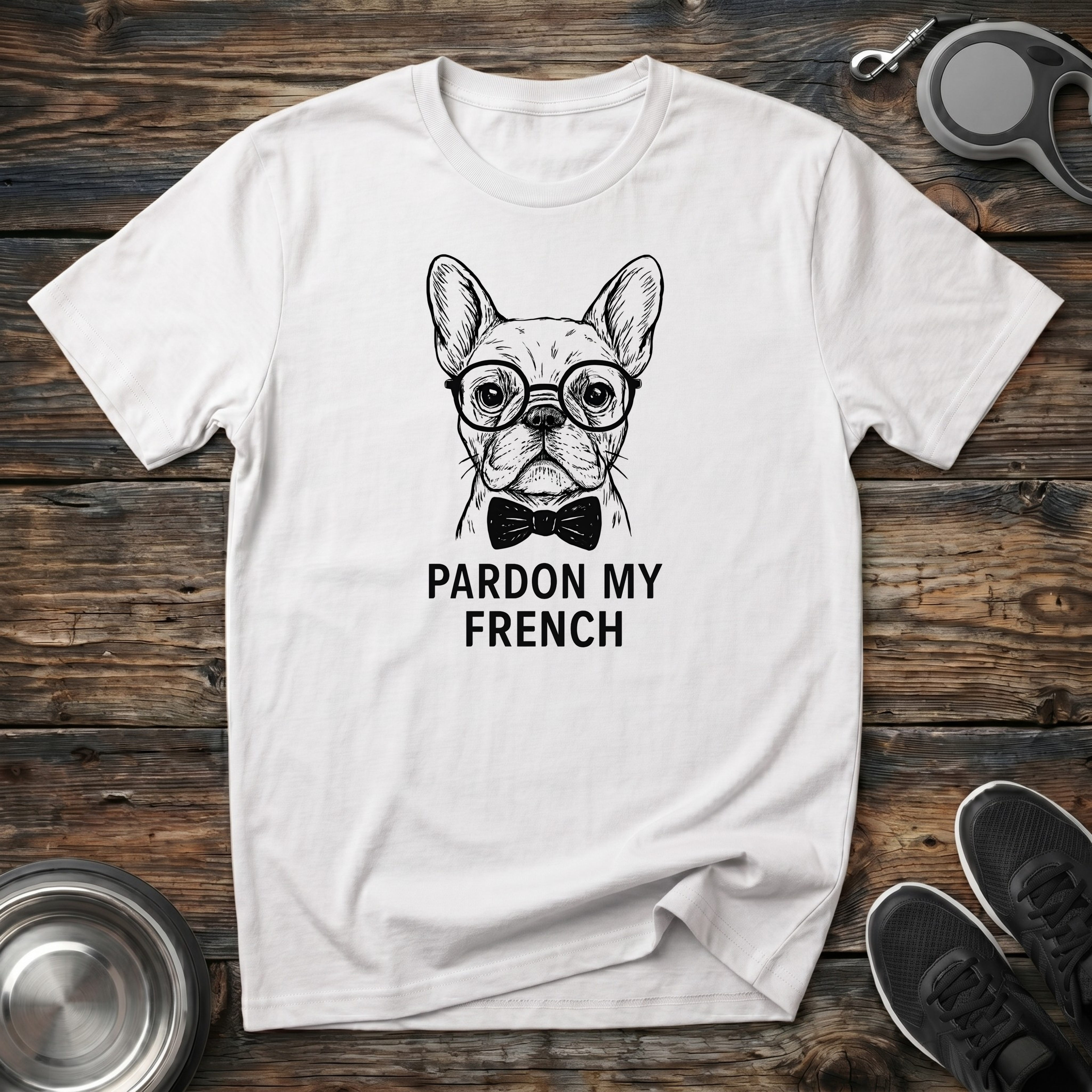 Pardon My French Bulldog Funny T-Shirt – Dapper French Bulldog Graphic Tee for Frenchie Lovers & Dog Moms