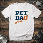 Pet Dad Paw Print T-Shirt – Funny Dog Dad Gift Tee for Men Who Love Their Pets