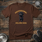 Professional Velcro Dog T-Shirt | Funny Black Doodle Lover Tee | Doodle Mom Dad Gift