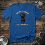 Professional Velcro Dog T-Shirt | Funny Black Doodle Lover Tee | Doodle Mom Dad Gift