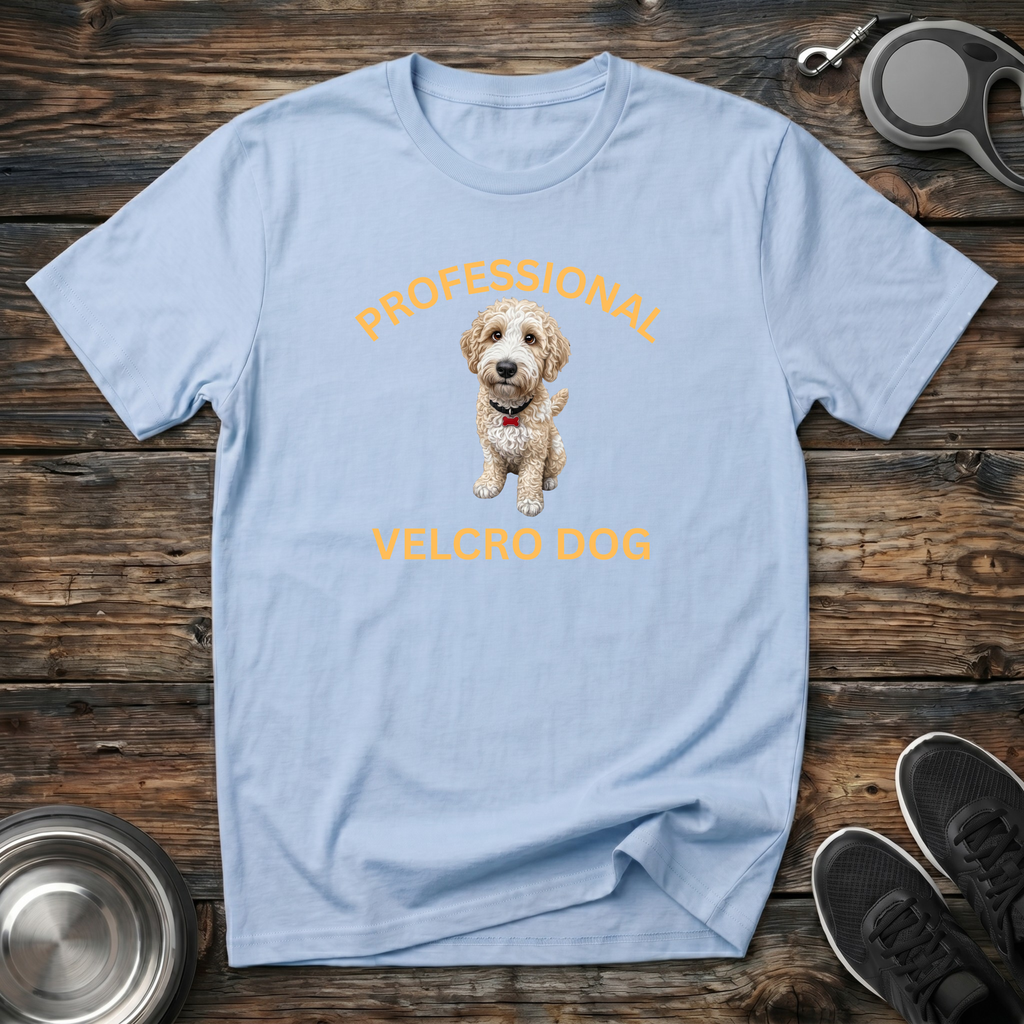 Professional Velcro Dog T-Shirt | Funny Cream Doodle Lover Tee | Doodle Mom Dad Gift