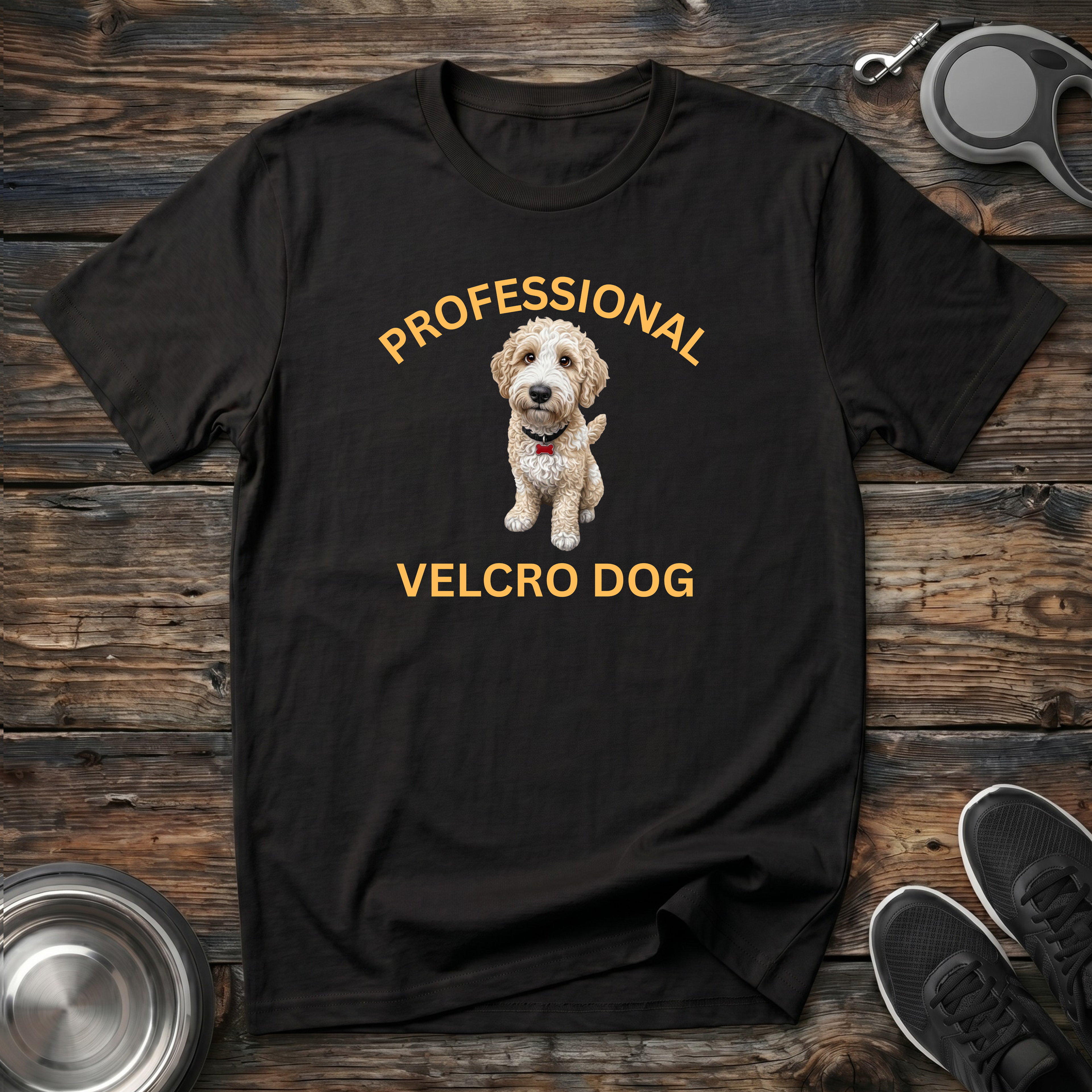 Professional Velcro Dog T-Shirt | Funny Cream Doodle Lover Tee | Doodle Mom Dad Gift