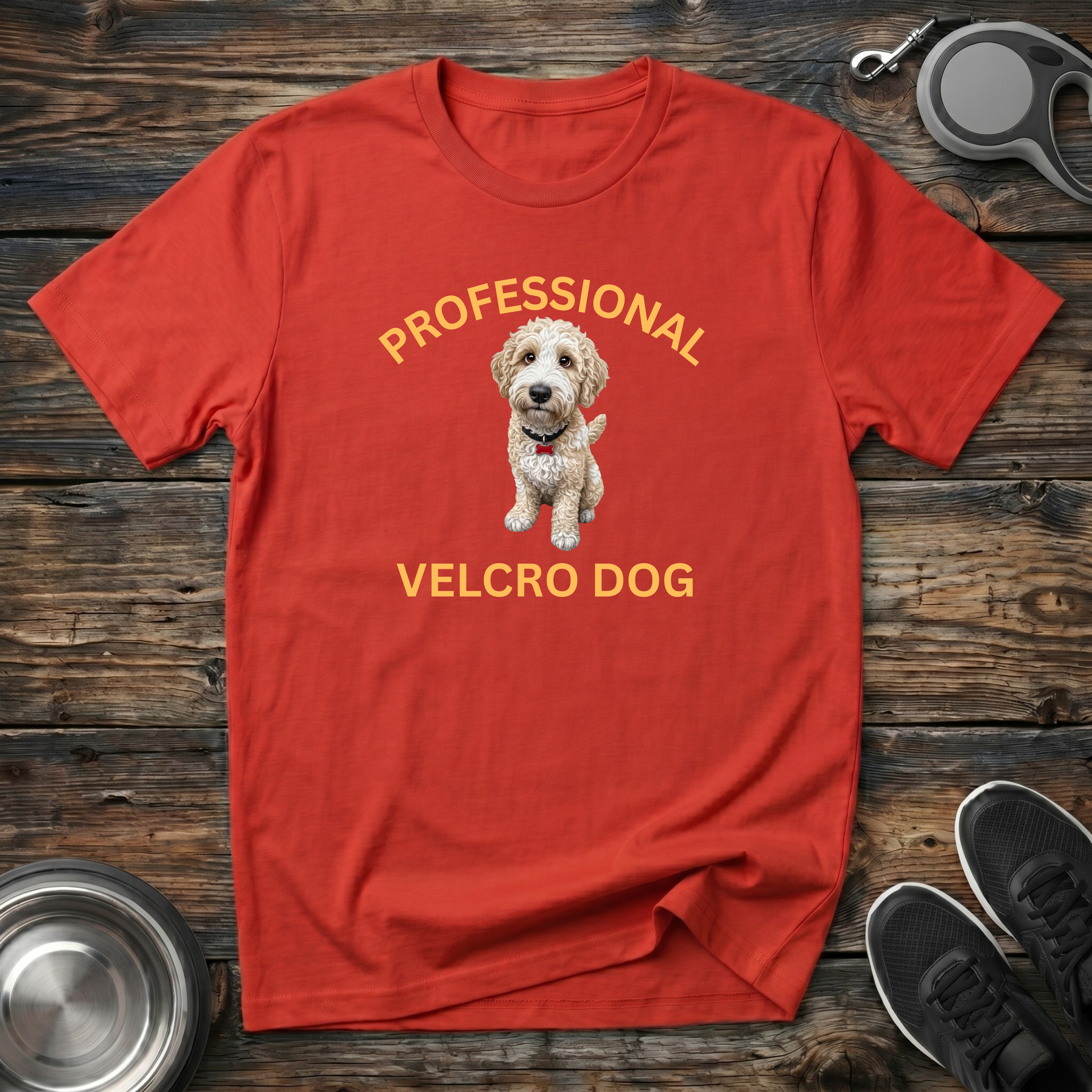 Professional Velcro Dog T-Shirt | Funny Cream Doodle Lover Tee | Doodle Mom Dad Gift