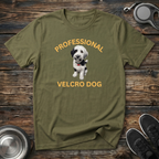Professional Velcro Dog T-Shirt | Funny Parti Doodle Lover Tee | Doodle Mom Dad Gift