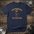 Professional Velcro Dog T-Shirt | Funny Grey Doodle Lover Tee | Doodle Mom Dad Gift