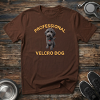 Professional Velcro Dog T-Shirt | Funny Grey Doodle Lover Tee | Doodle Mom Dad Gift