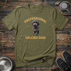 Professional Velcro Dog T-Shirt | Funny Grey Doodle Lover Tee | Doodle Mom Dad Gift