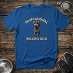 Professional Velcro Dog T-Shirt | Funny Grey Doodle Lover Tee | Doodle Mom Dad Gift