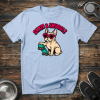 Skate & Snuggle Funny French Bulldog T-Shirt – Cute Frenchie on Skateboard Graphic Tee for Dog Lovers & Skate Culture Fans