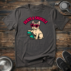 Skate & Snuggle Funny French Bulldog T-Shirt – Cute Frenchie on Skateboard Graphic Tee for Dog Lovers & Skate Culture Fans