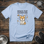Space Pup Adventure Funny Corgi Astronaut T-Shirt – Cute Dog Graphic Tee for Dog Lovers & Kids at Heart