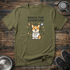 Space Pup Adventure Funny Corgi Astronaut T-Shirt – Cute Dog Graphic Tee for Dog Lovers & Kids at Heart