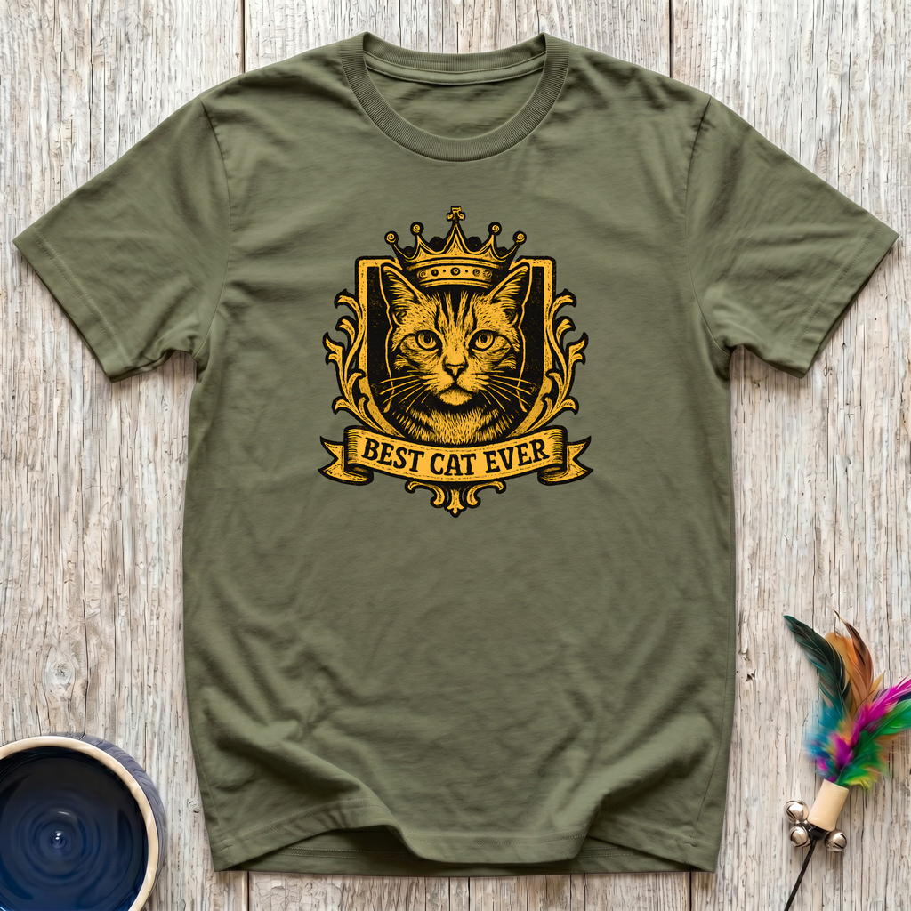 Best Cat Ever T-Shirt | Funny Royal Cat Lover Tee | Cat Mom Dad Regal Gift
