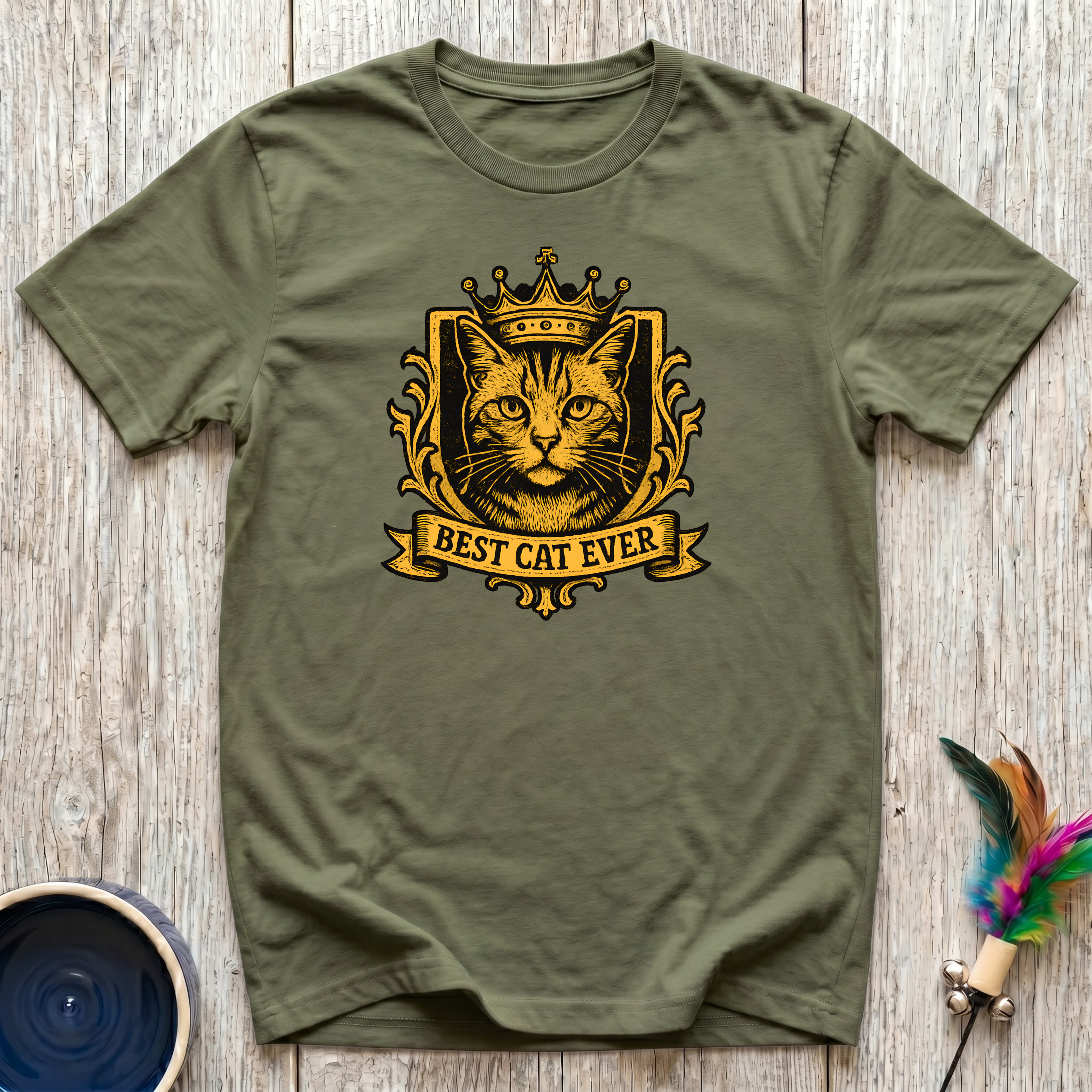 Best Cat Ever T-Shirt | Funny Royal Cat Lover Tee | Cat Mom Dad Regal Gift