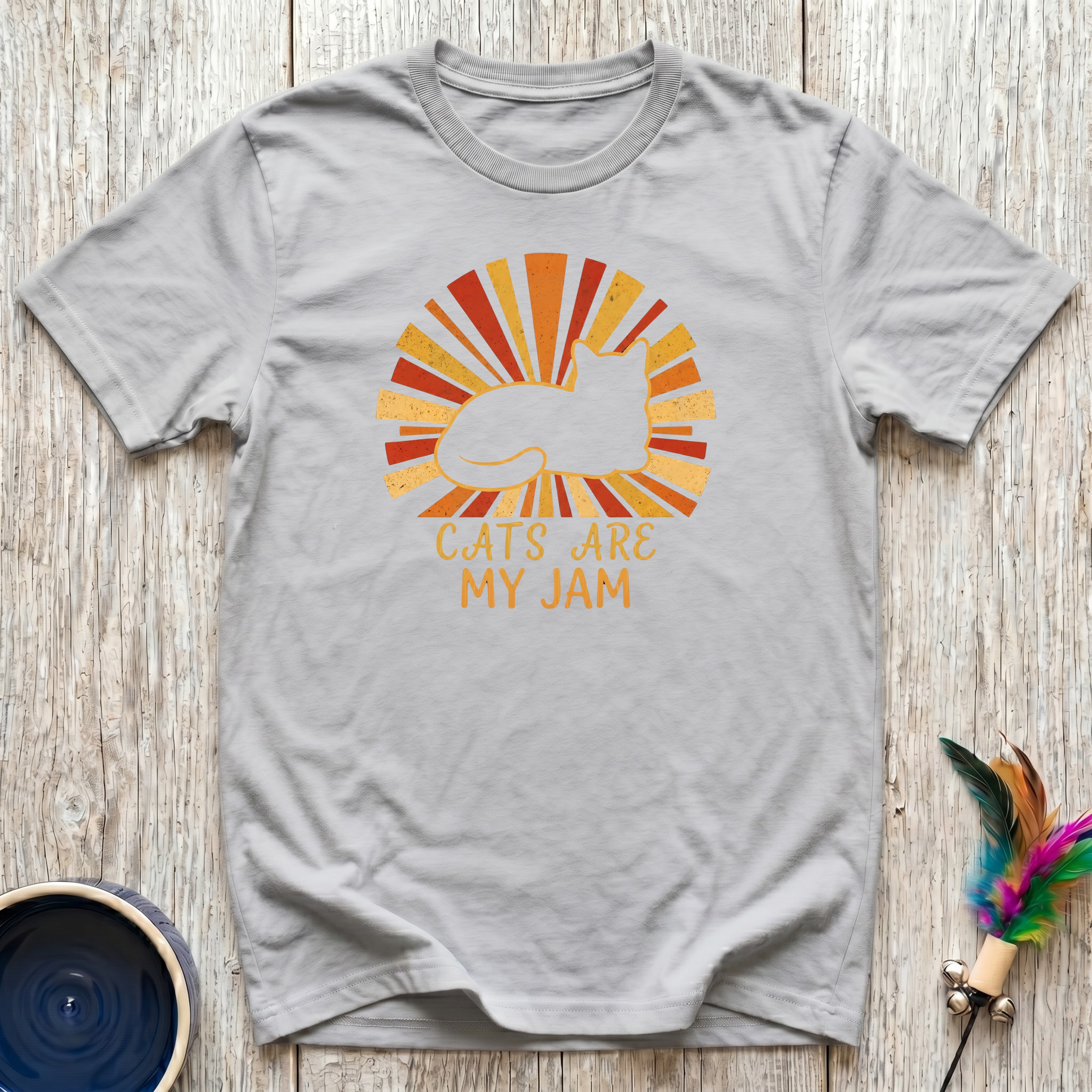 Cats Are My Jam T-Shirt | Funny Retro Cat Lover Tee | Cat Mom Dad Boho Gift