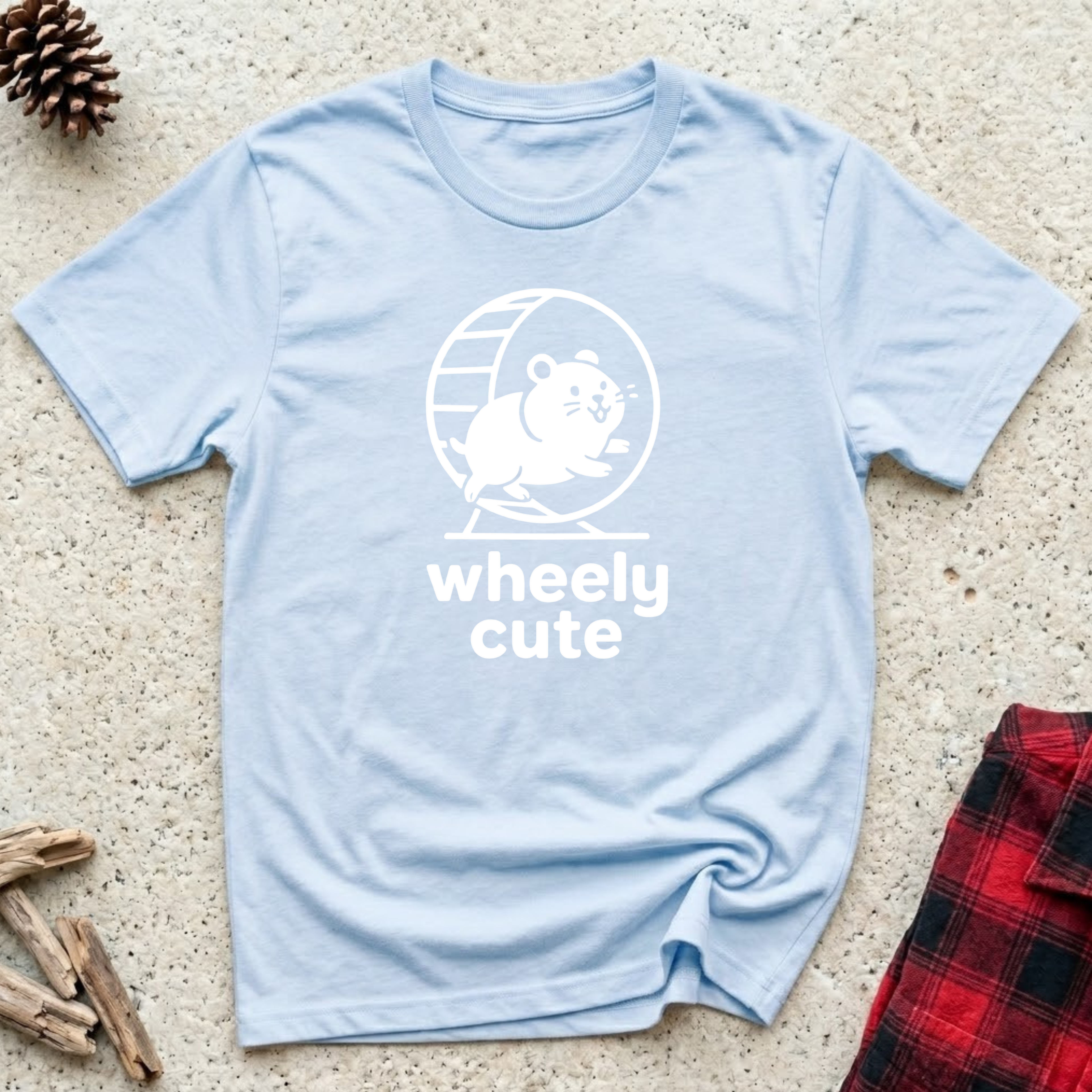 Wheely Cute T-Shirt | Funny Hamster Lover Tee | Hamster Mom Dad Wheel Gift